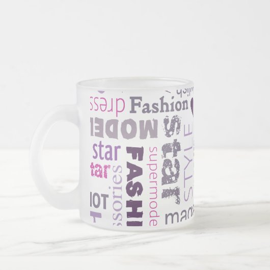 Mode Model Stijl Frosted Glass Coffee Mok Cup (Links)