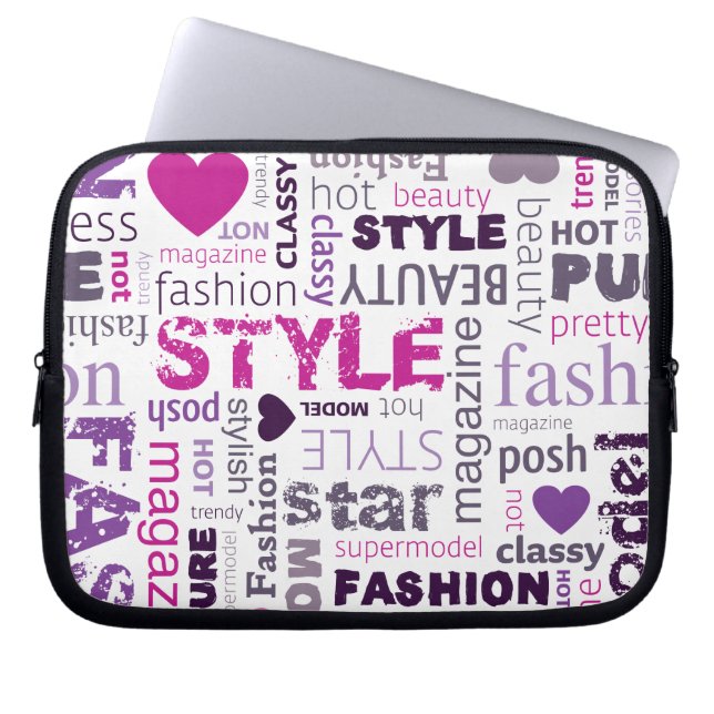 Mode Model Stijl schoonheidslaptop Hoesje Laptop Sleeve (Voorkant)