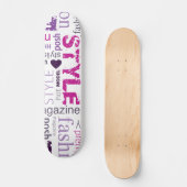 Mode Model Style Beauty Old School Skateboard (Voorkant)