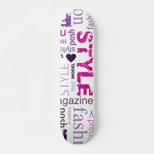 Mode Model Style Beauty Old School Skateboard