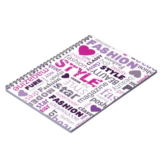 Mode Model Style Beauty Star Spiral Notitieboek (Linkerzijde)