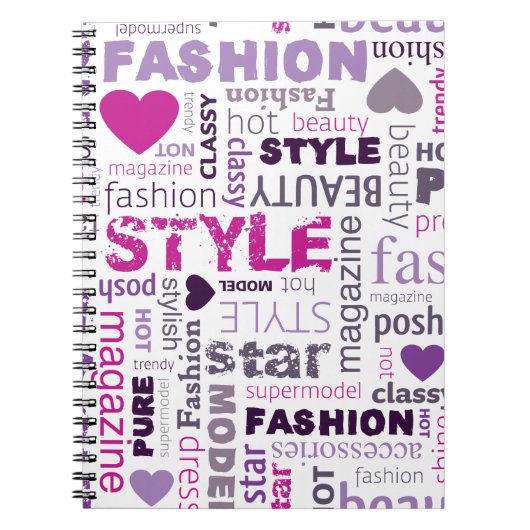 Mode Model Style Beauty Star Spiral Notitieboek (Voorkant)