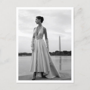 Mode Model Washington DC 1940s Stijl Briefkaart