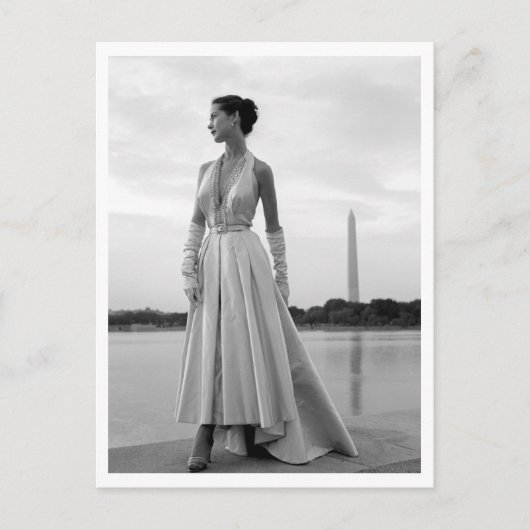 Mode Model Washington DC 1940s  Stijl Briefkaart (Voorkant)