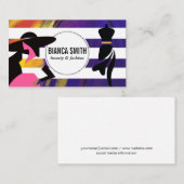 Mode modellen | Stripes | artistiek Visitekaartje (Voorkant / Achterkant)