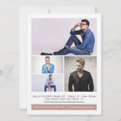 Mode modellering composietkaart kaart (Achterkant)