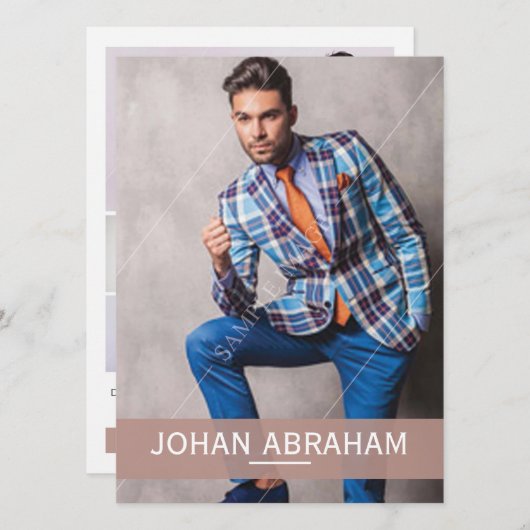 Mode modellering composietkaart kaart (Voorkant / Achterkant)