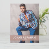 Mode modellering composietkaart kaart (Staand voorkant)