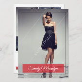 Mode modellering composietkaart kaart (Voorkant / Achterkant)