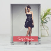 Mode modellering composietkaart kaart (Staand voorkant)