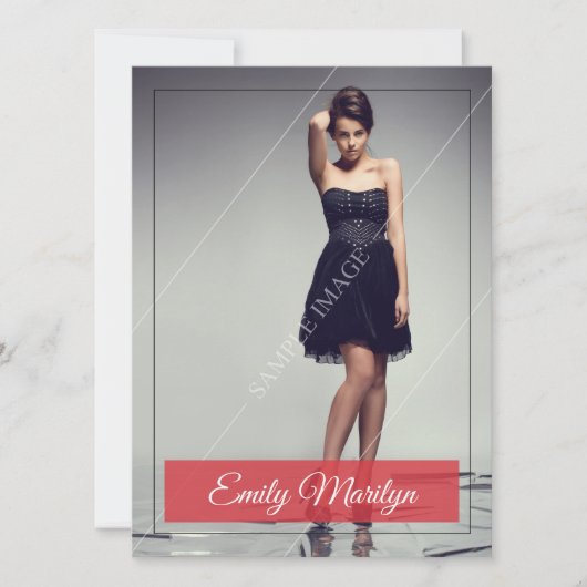 Mode modellering composietkaart kaart (Voorkant)