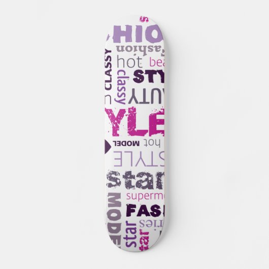 Mode modelstijl schoonheidsster-comp skateboard (Voorkant)