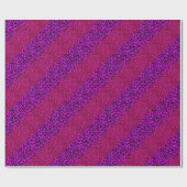 Mode Moderne roze Paarse glitter Leopard Cadeaupapier (Vlak)