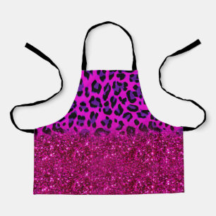 Mode Moderne roze Paarse glitter Leopard Schort
