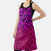 Mode Moderne roze Paarse glitter Leopard Schort (Insitu)