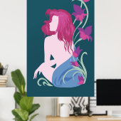 Mode moderne stijlvolle trendy spa illustratie poster (Thuiskantoor)