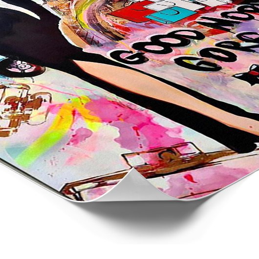 Mode Muur Kunst Afdrukken Poster Parijs Girly Deco (Hoek)