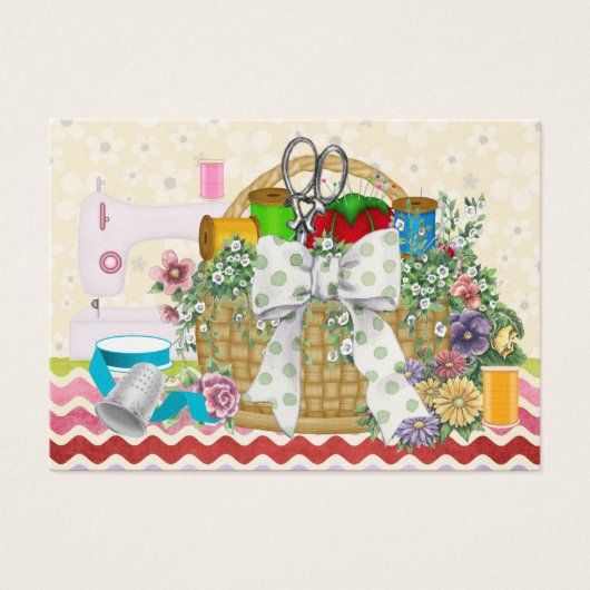 Mode / naadloos / naadloos mandje - SRF Visitekaartjes (Voorkant)