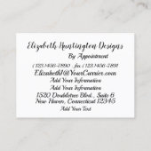 Mode, naaien, Seamstress Visitekaartje versie (Achterkant)