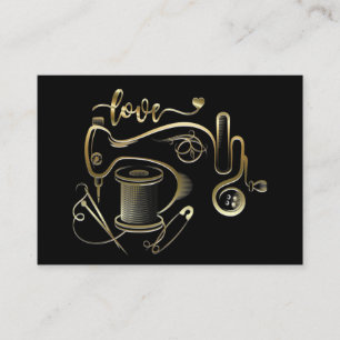 Mode, naaien, Seamstress Visitekaartje versie