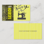 Mode naaimachines voor het afstemmen van schoonhei visitekaartje (Voorkant / Achterkant)