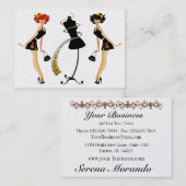 Mode/naaister/gewichtsbeheersing Visitekaartje (Voorkant / Achterkant)