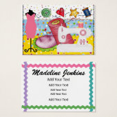 Mode - Naaister Kaart / Label - SRF (Voorkant /achterkant)