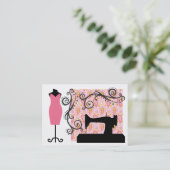 Mode / naaister Kaart - SRF Visitekaartje (Staand voorkant)