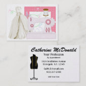 Mode / naaister Kaart - SRF Visitekaartje (Voorkant / Achterkant)