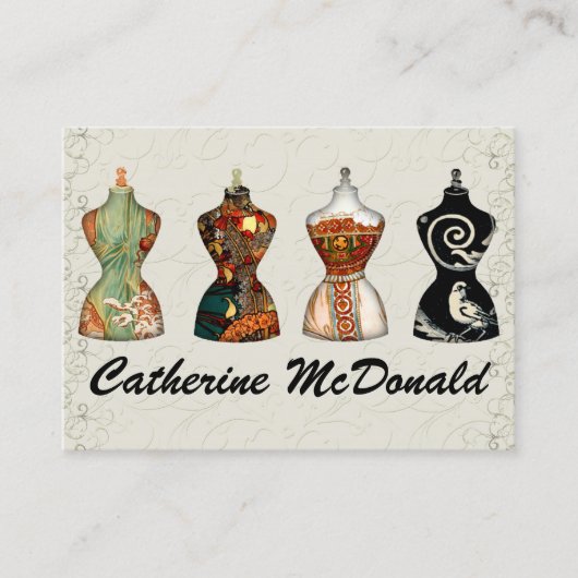 Mode / naaister Kaart - SRF Visitekaartje (Voorkant)