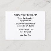 Mode / naaister Kaart - SRF Visitekaartje (Achterkant)