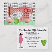 Mode / naaister Kaart - SRF Visitekaartje (Voorkant / Achterkant)