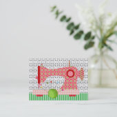 Mode / naaister Kaart - SRF Visitekaartje (Staand voorkant)