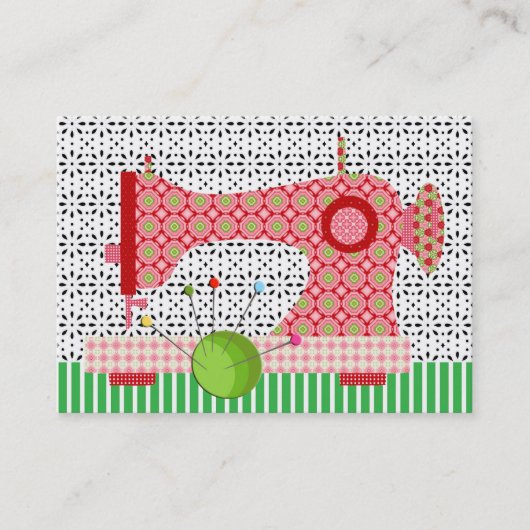 Mode / naaister Kaart - SRF Visitekaartje (Voorkant)