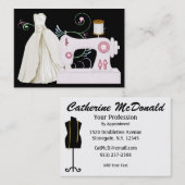 Mode / naaister Kaart - SRF Visitekaartje (Voorkant / Achterkant)