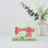 Mode / naaister Kaart - SRF Visitekaartje (Staand voorkant)