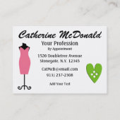 Mode / naaister Kaart - SRF Visitekaartje (Achterkant)