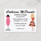 Mode / naaister Kaart - SRF Visitekaartje (Achterkant)