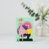 Mode / naaister Kaart - SRF Visitekaartje (Staand voorkant)