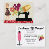 Mode / naaister Kaart - SRF Visitekaartje (Voorkant / Achterkant)