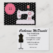 Mode / naaister Kaart - SRF Visitekaartje (Voorkant / Achterkant)