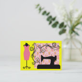 Mode / naaister Kaart - SRF Visitekaartje (Staand voorkant)