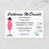 Mode / naaister Kaart - SRF Visitekaartje (Achterkant)