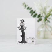 Mode / naaister Kaart - SRF Visitekaartje (Staand voorkant)