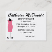 Mode / naaister Visitekaartje - SRF (Achterkant)