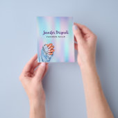 Mode Nails Makeup artistieke ontwerpbrochure Flyer (Hand)