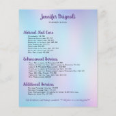 Mode Nails Makeup artistieke ontwerpbrochure Flyer (Achterkant)