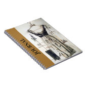 Mode Notitieboek met Dress Design (Rechterzijde)