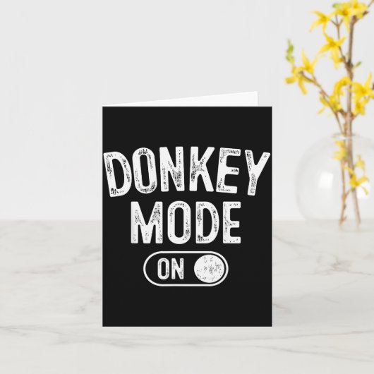 Mode On Costume Funny Farmer Gift Falm Animal Love Kaart (Gele Bloem)