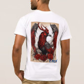 mode ontwerp Eagal print T Shurt Human T-Short T-shirt (Achterkant)